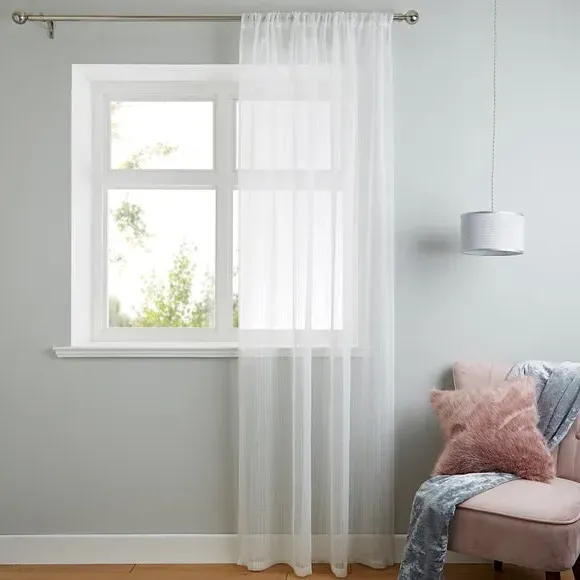 Slot Top Voile Panel - White