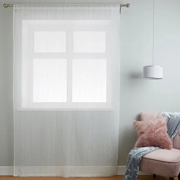 Slot Top Voile Panel - White