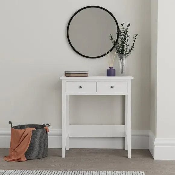Small 2-Drawer Dressing Table - White, Lacquer image