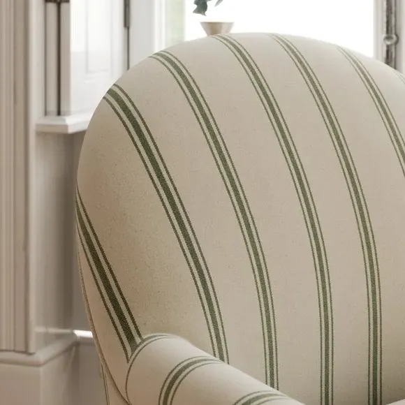 Small Armchair with Soft Upholstery - Olive