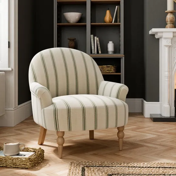 Small Armchair with Soft Upholstery - Olive image