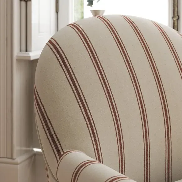 Small Armchair with Soft Upholstery - Terracotta