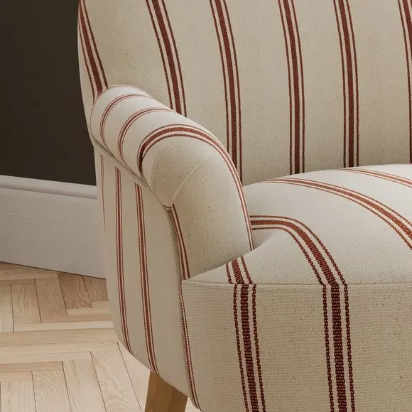 Small Armchair with Soft Upholstery - Terracotta