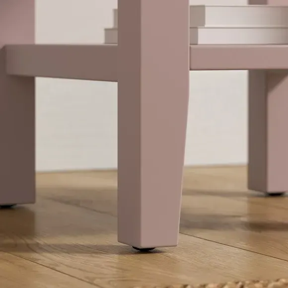 Small Bedside Table with Drawer - Pink
