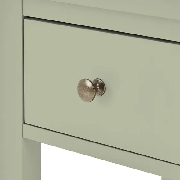 Small Bedside Table with Drawer - Sage