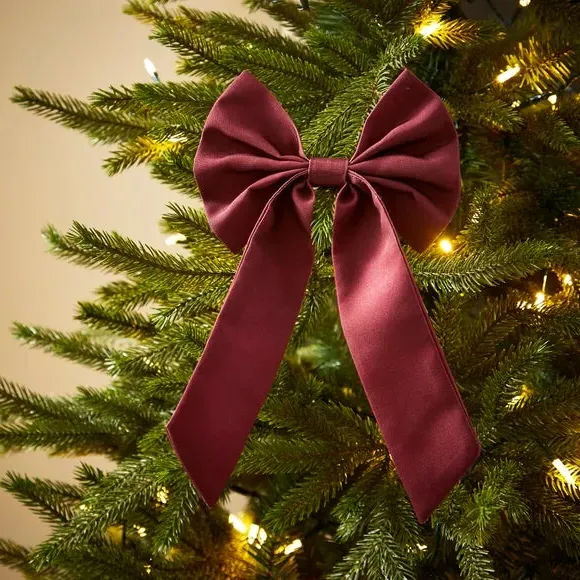 Small Bow Clip Decoration - Red, Polyester image