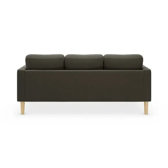 Small Corner Chaise Sofa - Charcoal, Corduroy