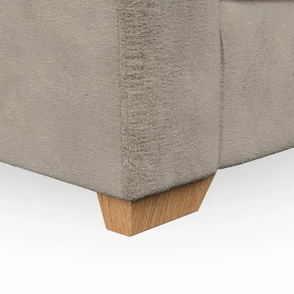 Small Corner Sofa with Flared Arms - Mushroom