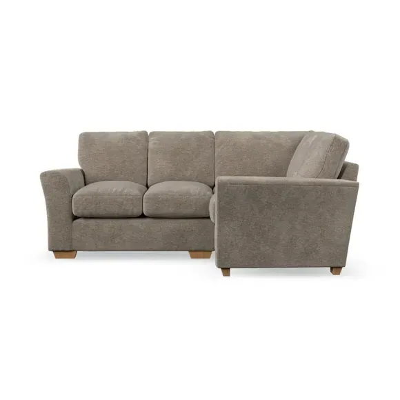 Small Corner Sofa with Flared Arms - Mushroom