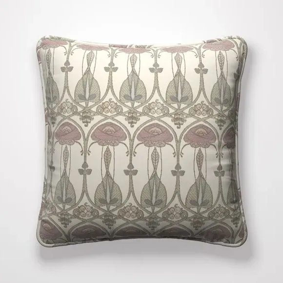 Small Cushion Cover with Embroidery - Pearl