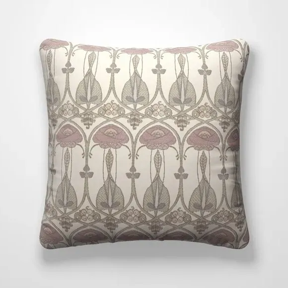 Small Cushion Cover with Embroidery - Pearl