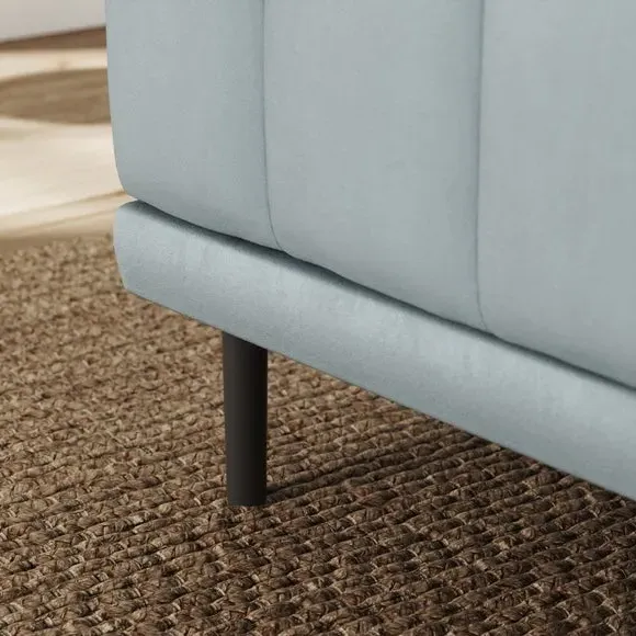 Small Dining Bench - Blue, Vintage Velvet