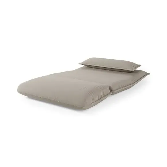 Small Double Foldable Sofabed - Natural, Flatweave