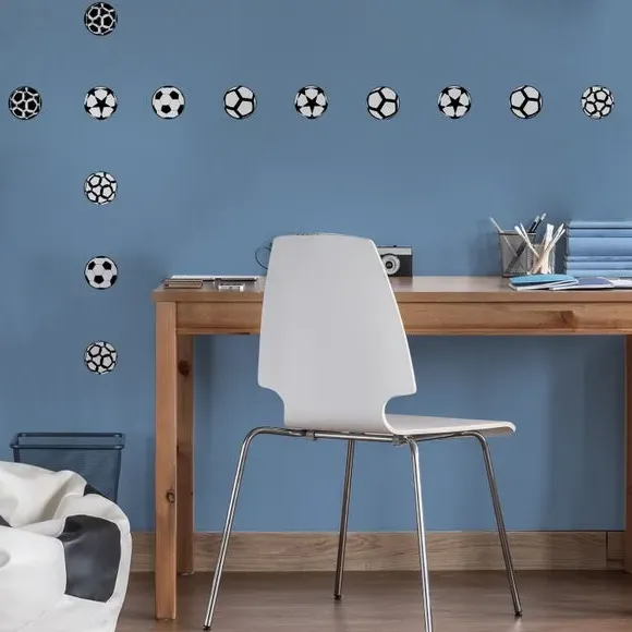 Small Football Wall Sticker - Black, PVC image