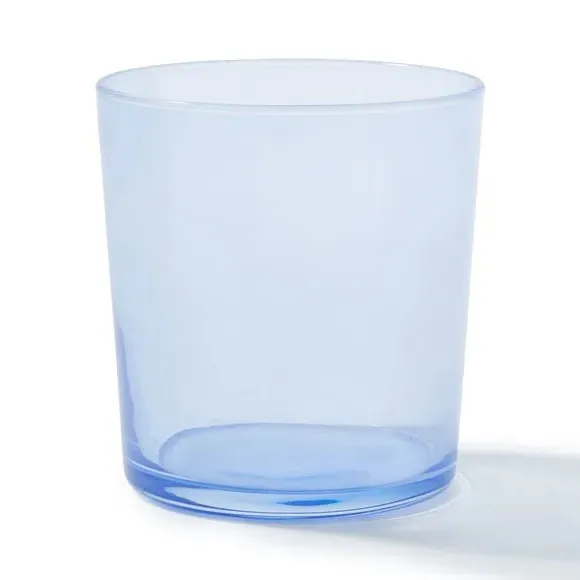 Small Glass Tumbler - Blue, Soda Lime Glass