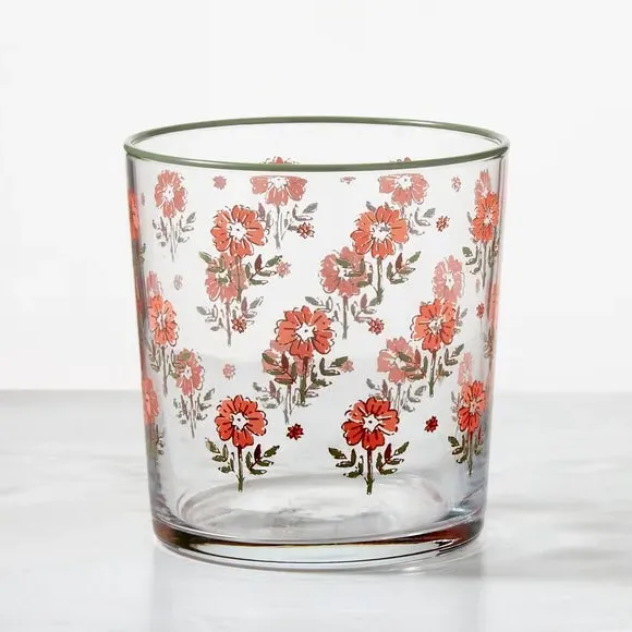Small Glass Tumbler - Orange, Soda Lime Glass image