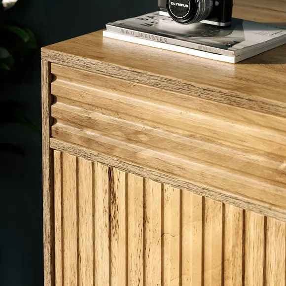 Small Hideaway Desk with Storage - Wood