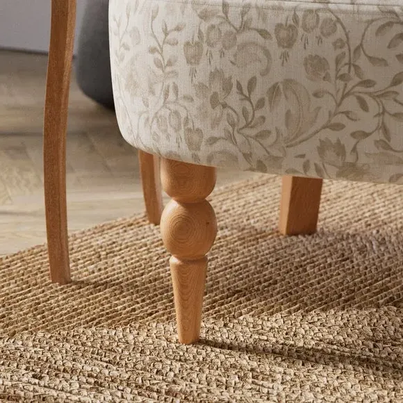 Small Occasional Armchair - Natural, Fabric