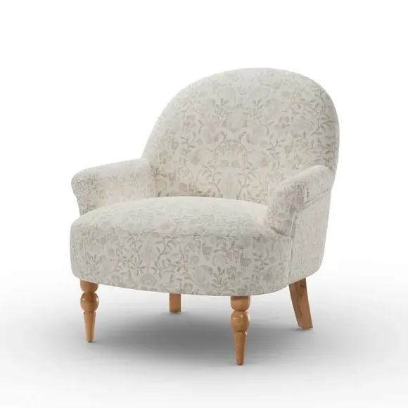 Small Occasional Armchair - Natural, Fabric