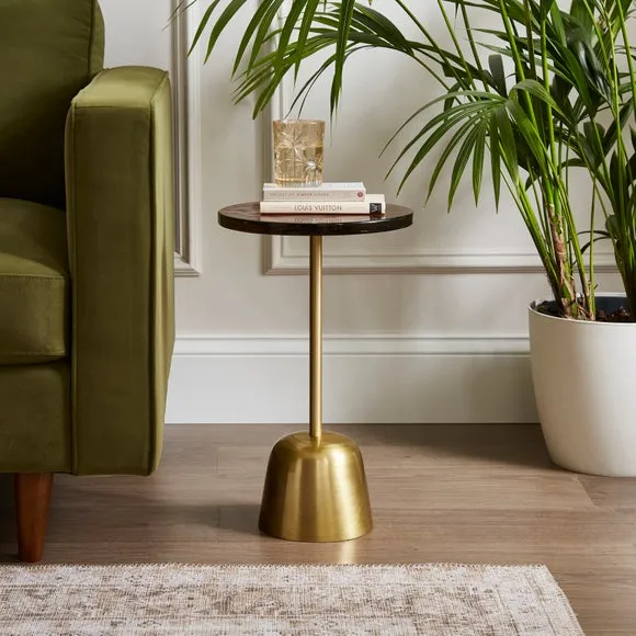 Small Side Table - Caramel, Recycled Glass image