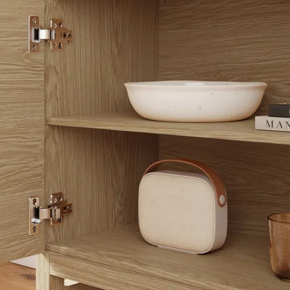 Small Sideboard with Cable Management - Oak