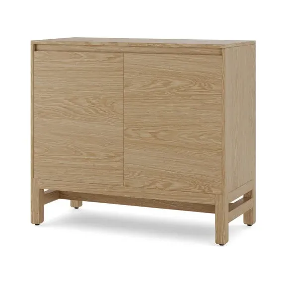 Small Sideboard with Cable Management - Oak