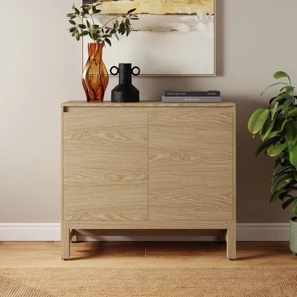 Small Sideboard with Cable Management - Oak image