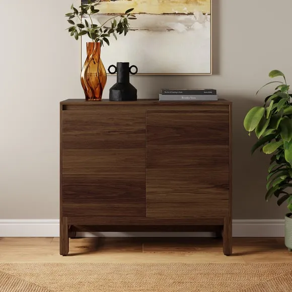 Small Sideboard with Cable Management - Walnut