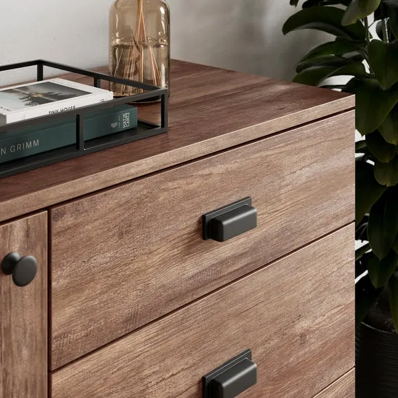 Small Sideboard with Drawers - Pine Effect