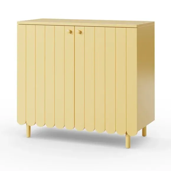 Small Sideboard with Scallop Detail - Primrose