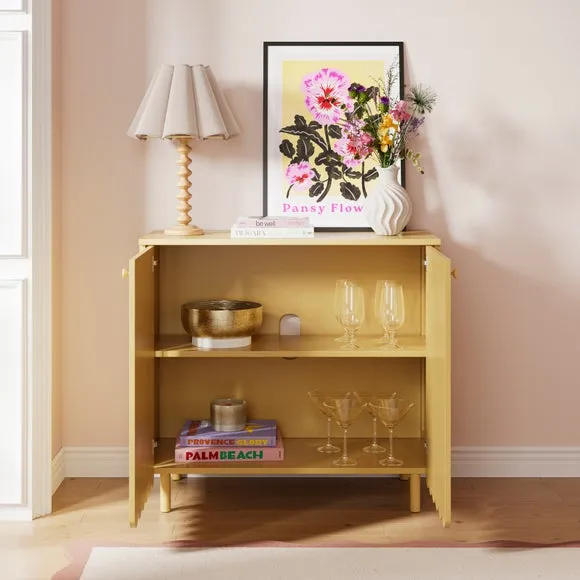 Small Sideboard with Scallop Detail - Primrose