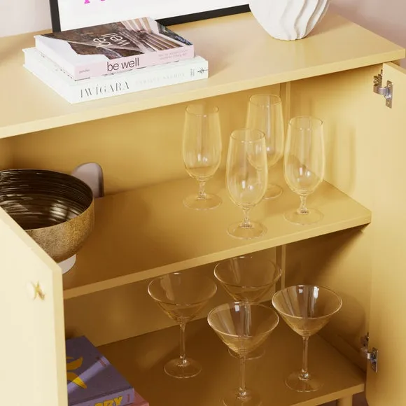 Small Sideboard with Scallop Detail - Primrose