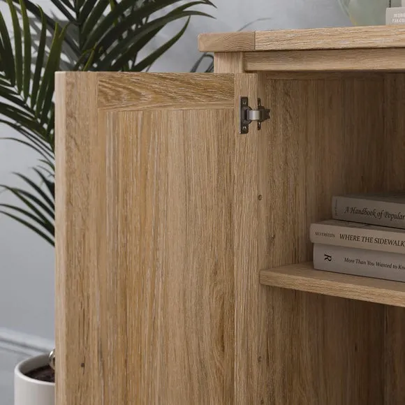 Small Sideboard with Shelves - Oak, Wood