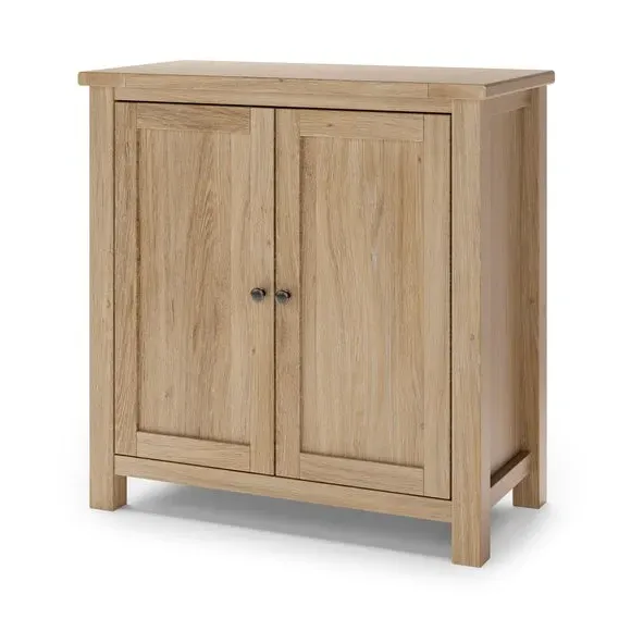 Small Sideboard with Shelves - Oak, Wood