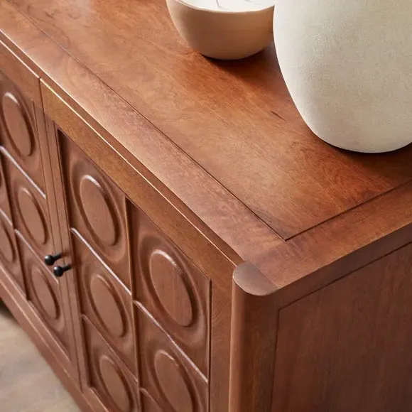 Small Sideboard with Storage - Dark, Mango Wood