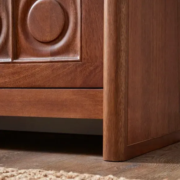 Small Sideboard with Storage - Dark, Mango Wood