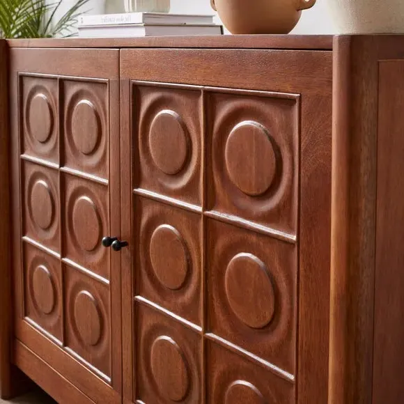 Small Sideboard with Storage - Dark, Mango Wood