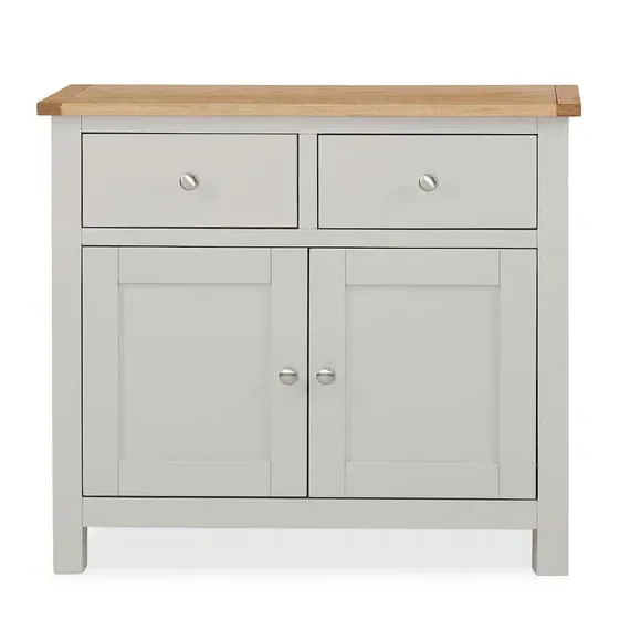 Small Sideboard with Storage - Grey, Pine