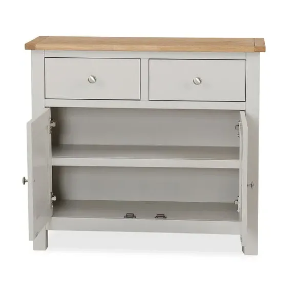 Small Sideboard with Storage - Grey, Pine