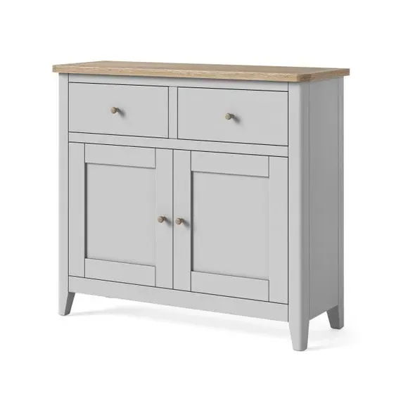 Small Sideboard with Storage - Grey, Wood