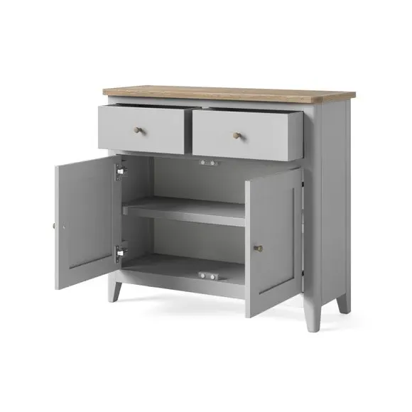 Small Sideboard with Storage - Grey, Wood