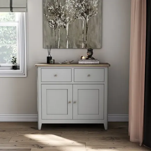 Small Sideboard with Storage - Grey, Wood image