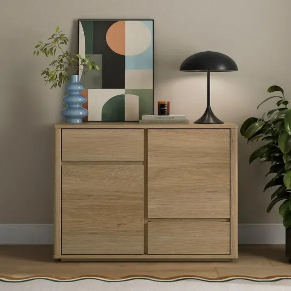 Small Sideboard with Storage - Light Oak image