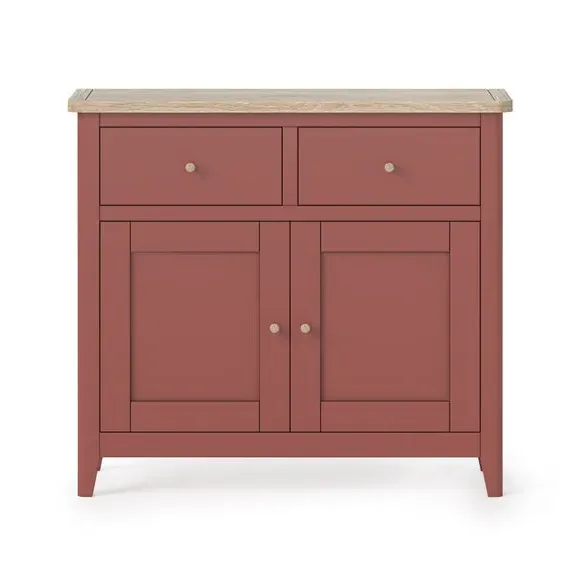 Small Sideboard with Storage - Red, Wood