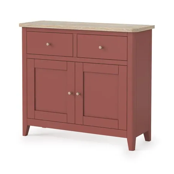 Small Sideboard with Storage - Red, Wood
