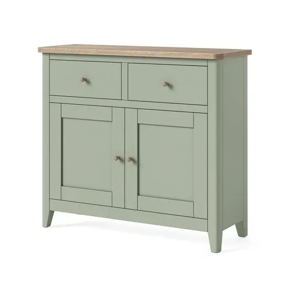 Small Sideboard with Storage - Sage, Wood