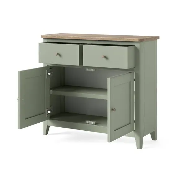 Small Sideboard with Storage - Sage, Wood