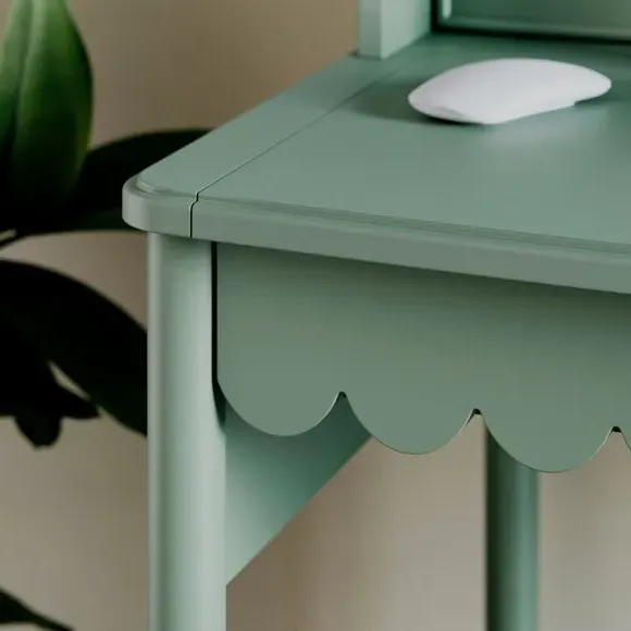 Small Step Up Desk with Drawers - Lilypad