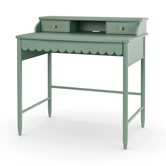 Small Step Up Desk with Drawers - Lilypad
