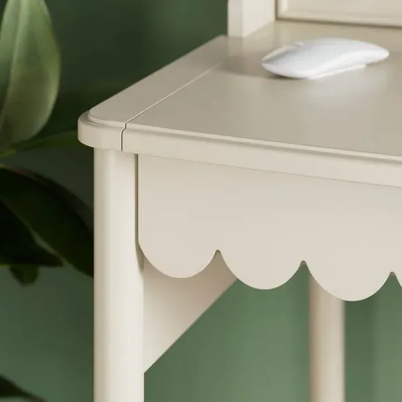 Small Step Up Desk with Drawers - Natural
